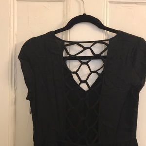 Open Back Black Silence + Noise Dress Size M